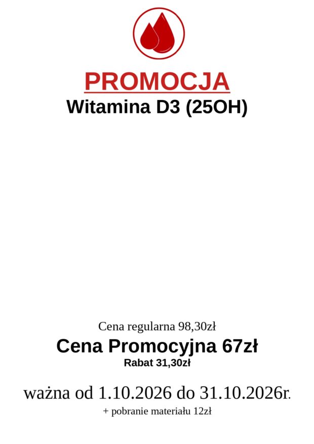 Promocja miesiąca Październik na Witamine D3 67zł